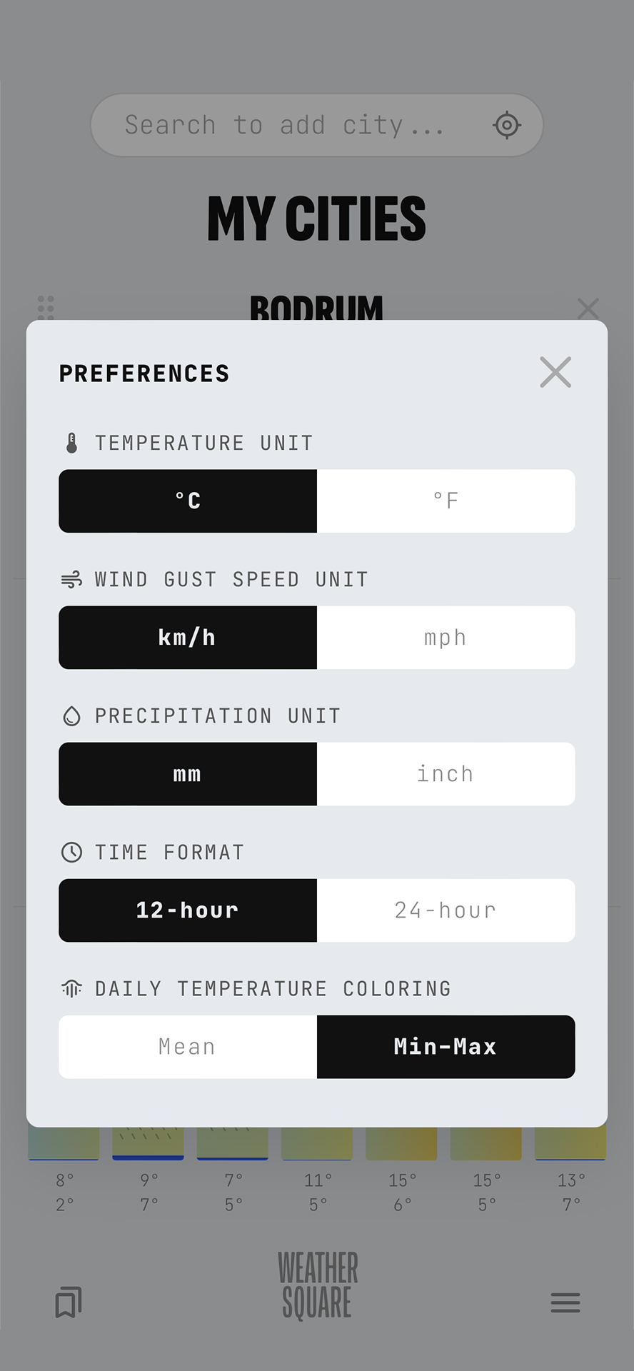 Preferences Modal 0836